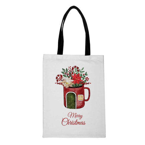 Merry Christmas Joy Festive Tote Bag for the Holidays - Uncommongifts.in